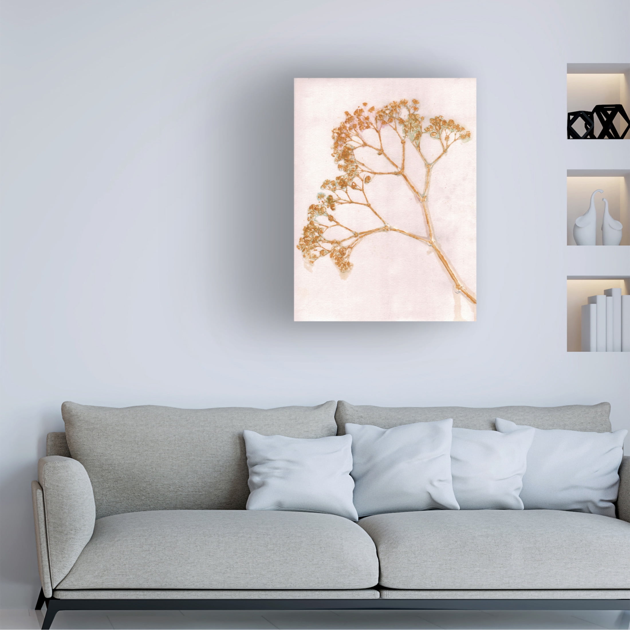 Canvas Wall Art - Pernille Folcarelli 'Gypso Ochre' Wall Art for Living Room, Bedroom, or Office Décor by Trademark Fine Art - 14 x 19 Inches