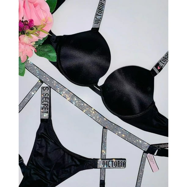 Victoria secret top Nuevos Conjuntos De Sujetador push up Con Estampado De Letras Para Mujer lingerie V SDR4 Liguero Gao Jiahui unisex Bodega Aurrera en linea