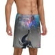 thumbnail image 2 of Fotbe Elephant Fireworks Celebration Pantalones Cortos de Pijama para Hombre, Ropa de Dormir, Pantalones de Pijama Cortos para Hombre-Small, 2 of 6