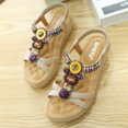thumbnail image 4 of Zapatos Verano Con Cuentas Sandalias Cuña para Mujer Antideslizantes Transpirables Fiestas Y, 4 of 9