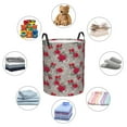 thumbnail image 6 of Balery Rose Flowers Round Laundry Basket with Handles Waterproof Freestanding Laundry Hamper for Clothes Toys in the Dorm and Family-Medium, 6 of 8
