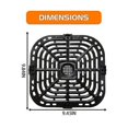 thumbnail image 3 of Applicable to Grill Plate for Instants Vortex Plus 6QT Air Fryers, Upgraded Square Grill Pan Tray, 3 of 5