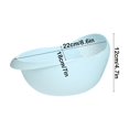 thumbnail image 3 of COM1950s 2-In-1 Rice Colander- Rice Washer Strainer Colanders,Vegetable and Fruit Cleaning Filter Basket,1Piece Sturdy and Easy-To-Use Food Grade Kitchen Tool Accessories (Blue,8.6X7X4.7In), 3 of 6