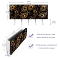 thumbnail image 3 of PhooArto Key Holder for Wall Decorative with 5 Key Hooks, Peacock Feather Golden Pattern Holders Wall Mount Organizer with Mail Key Rack, Self Adhesive, 3 of 7