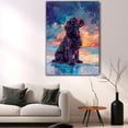 thumbnail image 5 of Pet Decor Starry Night Van Gogh Inspired Briard Dog Pet Canvas Family Friend Peace Oil Painting Art Print Poster Wall Decor, 5 of 6