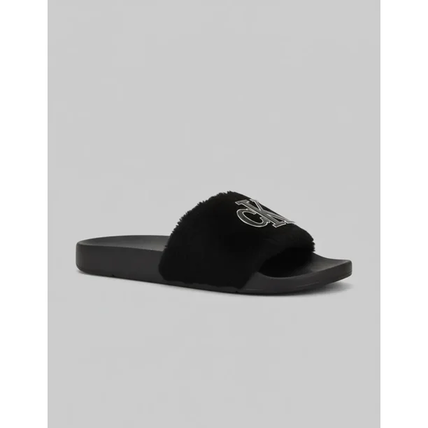 SANDALIA CALVIN KLEIN PELUCHE NEGRO