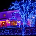 thumbnail image 2 of Meteor Shower Lights, 12 Inch Outdoor Icicles Christmas Lights, 8 Tubes 192 LED Connectable Iciclelights Snow Falling Lights for Xmas Wedding Party Tree Holiday Decor, Blue, 2 of 8