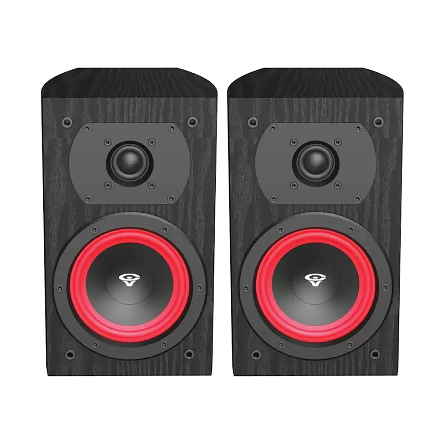 Cerwin-Vega LA Series 110-Watt-Peak LA14 Bookshelf Speaker Set, 2 Count (Black), LA14B