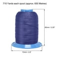 thumbnail image 4 of Uxcell Bonded Polyester Thread Extra-strong 710 Yards 420D/0.45mm Violet-blue, 4 of 4
