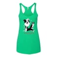 thumbnail image 2 of Wild Bobby, If It's Not a Border Collie It's Just a Dog Gift | Womens Dog Lover Premium Tri-Blend Racerback Tank Top, Envy, Small, 2 of 3
