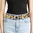 thumbnail image 5 of Buckle-Down Belt, Seatbelt Buckle Belt, Fox Face Scattered Warm Olive, 34 to 52 Inches, 5 of 9