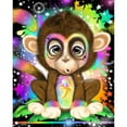 thumbnail image 3 of Rainbow Lil Monkey 20x24 Black Modern Framed Museum Art Print Titled - Sheena Pike Art And Illustration, 3 of 5