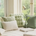thumbnail image 5 of Nvzi Throw Pillow Cover 18x18 Decorative Cushion Case Farmhouse Pillowcase Modern Pillow Covers for Sofa,Couch, Living Room, Green, 5 of 5
