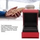 thumbnail image 3 of Caja De Regalo Del Anillo, Caja De Regalo De La Joyería Que Se Reúne El Lujo Rojo Del Rectángulo Interior Para El Compromiso, 3 of 7