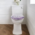 thumbnail image 2 of ZIATUBLE Butterfly Flower Toilet Lid Seat Cover Round Toilet Lid Covers Washable Toilet Seat Lid Covers Elongated Toilet Lid Covers for Bathroom Decoraction Accessories Decoration, 2 of 6