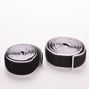 Hook and Loop Tape-Roll Self Adhesive Tape Strips Sticky Back Fastener, 2Rolls/Set 3Ft Nylon Strap Hook Loop Self Adhesive Strong Sticky Fastener Tape