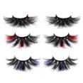 thumbnail image 1 of Pestañas Glamnetic, Pestañas con Color, Pestañas de Visón, Pestañas para Extensiones de Pestañas de Maquillaje - 3 Pares, 1 of 5