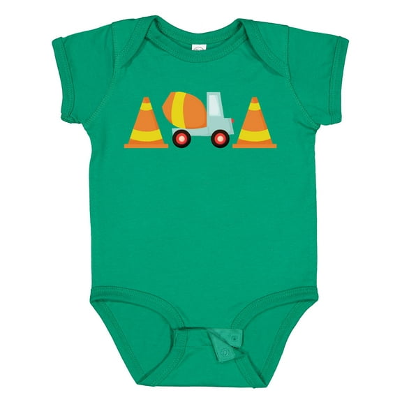 Inktastic Cement Mixer Construction Boys Baby Bodysuit