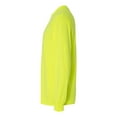 thumbnail image 2 of High Visibility Safety T-Shirt | Gildan Long Sleeve Shirt, Safety Green Tee | Pack 2, Size-2XL, 2 of 6