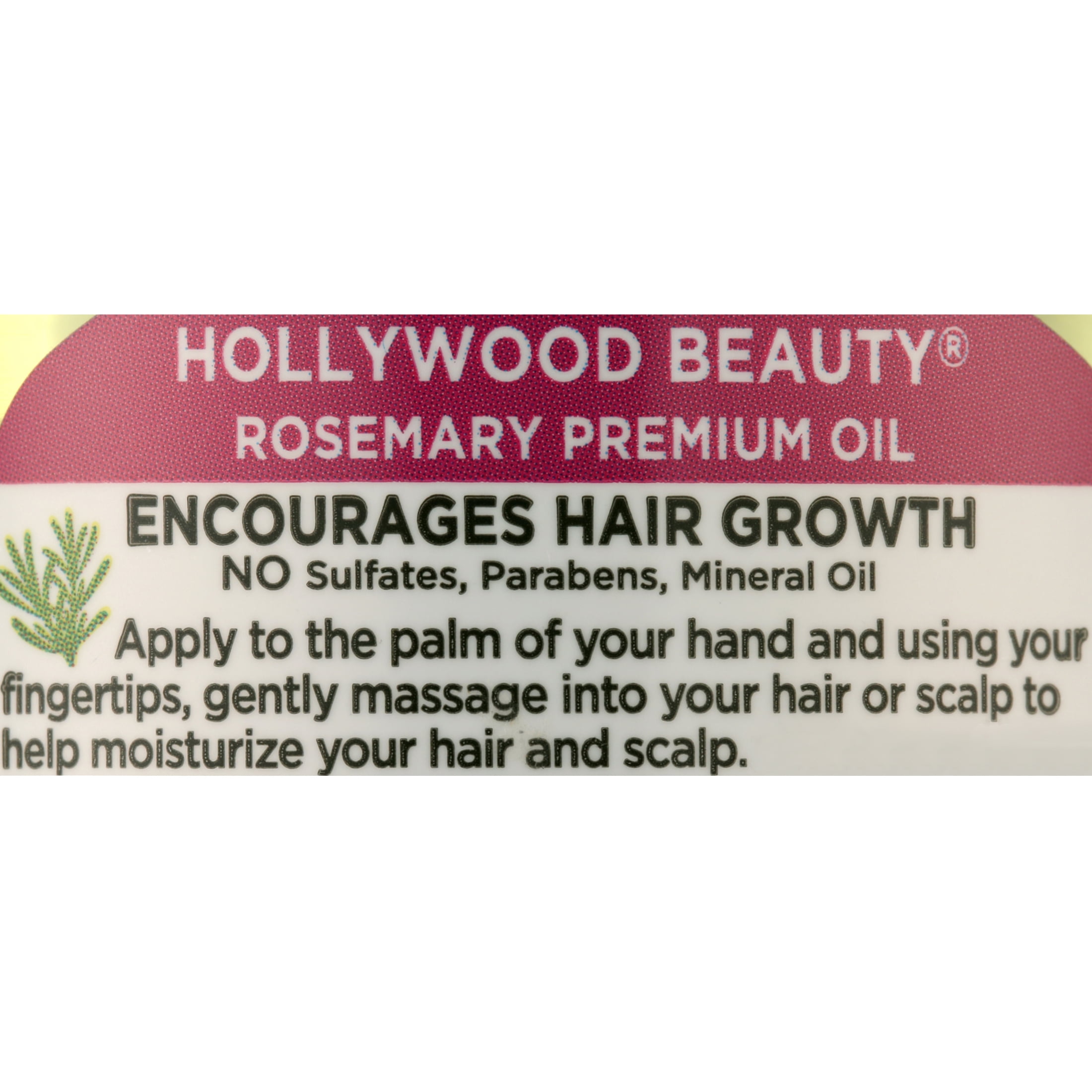 Hollywood Beauty Rosemary Oil for Hair, Scalp, and Skin 2 fl oz , All Hair Type, Unisex