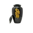 thumbnail image 3 of Urns for Human Ashes Adult Size Handcrafted Cremation Funeral Burial Decorative Urns with Velvet Bag – Secure Screw Top Seal - Protective Coating Rose Golden 200Cu/In, 3 of 4
