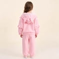 thumbnail image 5 of DJDLJWCJ Girls 2 Piece Outfit Set Cute Long Sleeve Hoodie Jacket and Solid Color Jogger Sweatpants Set Pink Size 5T, 5 of 6