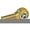 Yellow, variant on RockJock CE-9112N-20 2.5 in. Narrow Forged Johnny Joint 1 in. Right Hand Thread - 1.750 x 0.500 in. Ball