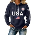 thumbnail image 2 of Hpapadks Hoodies for Teen Girls Women's Patriotic Print Pullover Hoodie Soft Fleece Top Sweatshirts for Women, 2 of 5