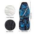 thumbnail image 6 of XYZCANDO 2 Pack Car Seat Covers for Front Seat Car Front Seat Covers Removable Breathable, Auto Vehicle SUV Automotive Accessories, Blue Camo Tree Pattern, 6 of 9
