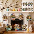 thumbnail image 4 of Cheapark Easter Bunny Egg Hanging Ornament 2D Flat Keychain Pendant for Car Rearview Mirror or Backpack 8 Pieces, 4 of 7