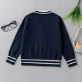 thumbnail image 5 of HCNTES Toddler Girls Sweaters, Solid Color Button Down Cotton Fall Winter Long Sleeve Cardigan for Child Girls(7-9 Years,Style2-Navy), 5 of 5