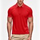 thumbnail image 4 of Negro Camisa de Manga Corta Mujeres Sólido Deportes Solapa Camisa Seca, Unisex Manga Corta Ropa de Trabajo Superior para Ocasional, 4 of 8
