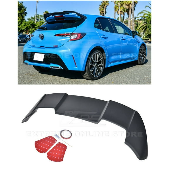 Extreme Online Store for 2019-Present Toyota Corolla Hatchback JDM ABS Plastic Rear Roof Window Wing Spoiler
