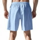 thumbnail image 5 of pstuiky Abreviatura para hombres, Pantalones cortos holgados de cinco centavos con cordón para hombre, de color liso, para playa, informales, a la moda Pantalones cortos de baloncesto, 5 of 9