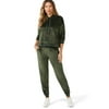 Sofia Intimates by Sofia Vergara Women's and Women's Plus Size Cropped Hoodie and Jogger Pants Set, 2-Piece