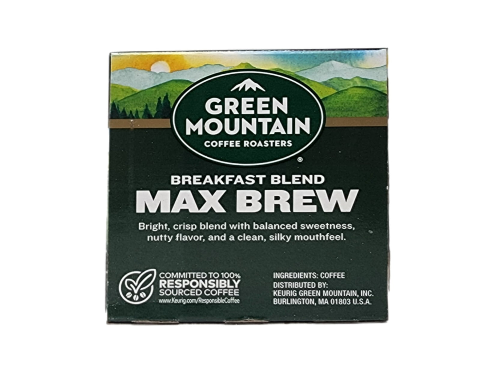 Green Mountain Max Brew Breakfast Blend K Cups 3 Pack, 10 K Cups Per Box