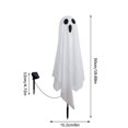 thumbnail image 3 of Outdoor Halloween Stake, Halloween Decorations Outdoor Ghosts Pathway Lights, White Cloth Ghost With White Light Up Yard Stakes for Graveyard Yard Lawn Garden Prop, Party Decor Supplies, D, 3 of 7