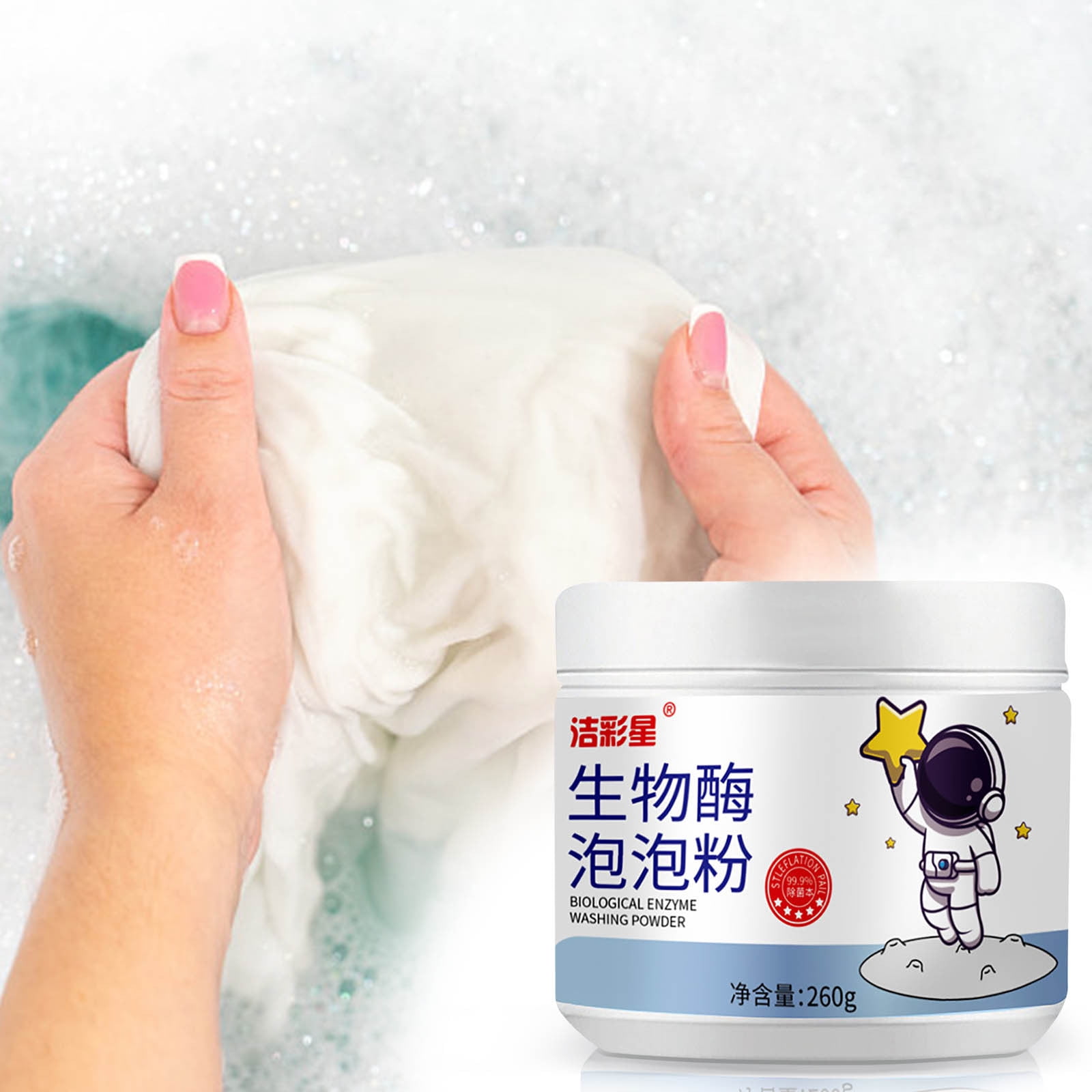Gnmfd Bio-Enzyme Laundry Powder 260g, Oxygen Stain Remover for