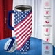 thumbnail image 3 of Vaso SANDJEST de acero inoxidable con mango de bandera de EE. UU., 40 oz, 3 of 7