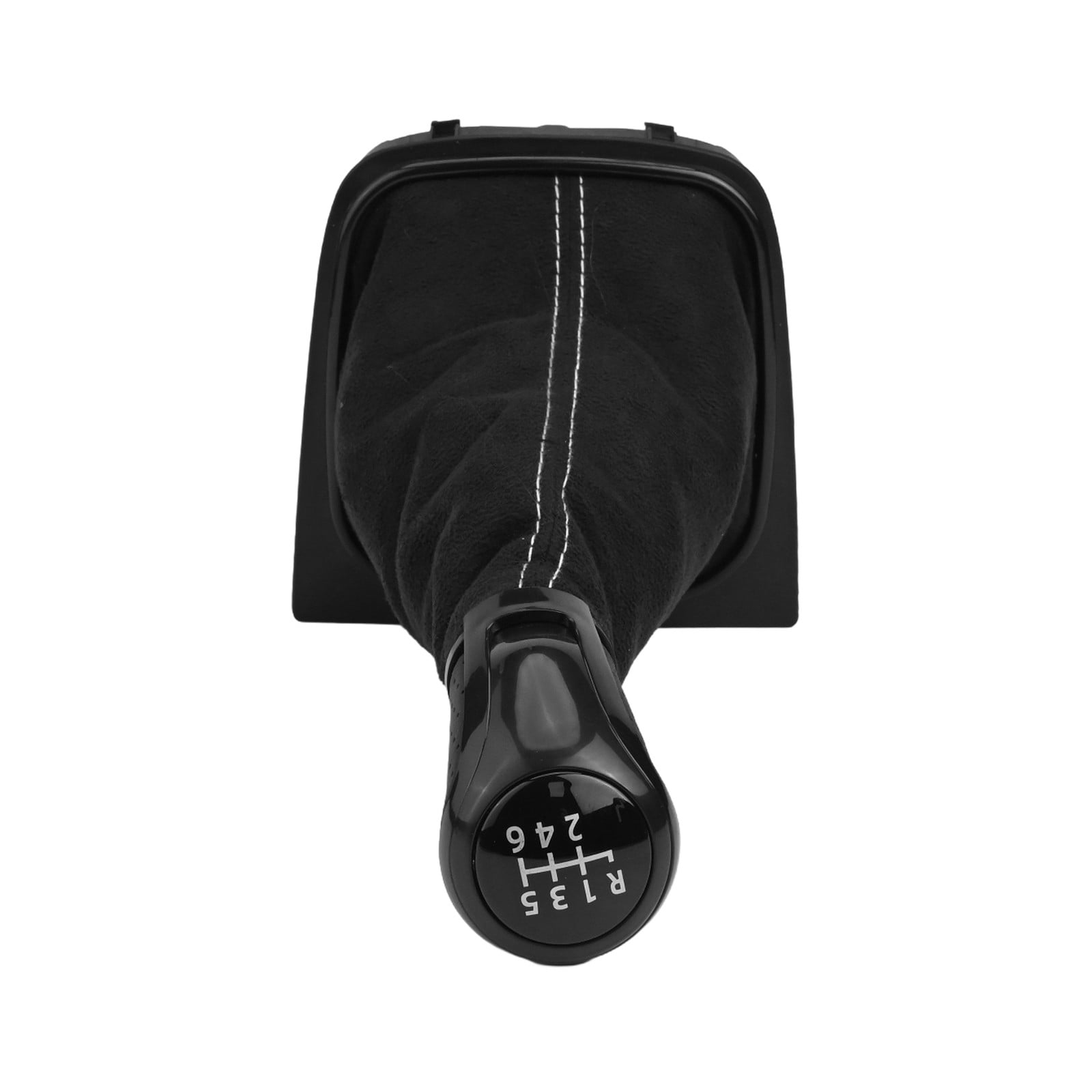 CENL Leather Manual Gear Shift Lever Knob Boot Cover 5/6 Speed For Golf For Jetta Shifter Lever Interior Replacement Parts