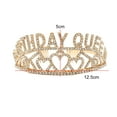 thumbnail image 6 of Trayknick Birthday Queen Tiara Sash Set - Rhinestone Festive Headwear for Women Party Decor, 6 of 8
