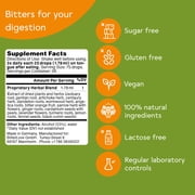 BitterLiebe Digestive Gut Herbal Drops – 15 bitter herbs, Cravings, De-Bloating & Gas – Study-Based Formula – 1.7 fl oz