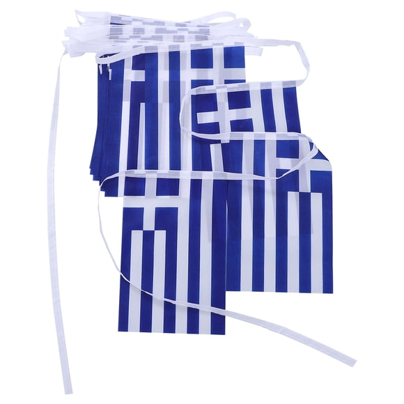 Greece Hanging Banner Sports Events National Banner Greece String Flag Pennant Banner Small Mini Greek Flags Bunting Banner National Country Decoration