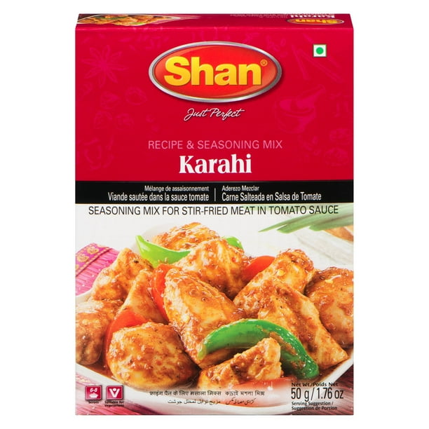 Recette et mélange d'assaisonnement Shan Karahi de Shan 50 g