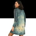 thumbnail image 2 of FORMRS Womens Long Sleeve Nightgowns Crew Neck Sleep Shirt Soft Pajamas Sizes S-3XL, Night Forest Scene, 2 of 8