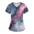 thumbnail image 6 of WTOBBY Plus Size Women's Short Sleeve Printed Scrubs Set, V-Neck with Pockets, Fun Animal Floral Design, 2-Piece Nursing Uniform, Medical Workwear for Healthcare Professionals,Multicolor 2XL, 6 of 6