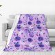 thumbnail image 1 of Balery Violet Manta de Felpa Suave y Acogedora – Cobija de Franela Aterciopelada para Cama, Lavable y Cálida para Sofá, Mascotas, Transpirable-80"x60", 1 of 7