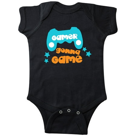 

Inktastic Gamer Gonna Game Joystick Joypad - Orange Blue Gift Baby Boy or Baby Girl Bodysuit