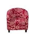 thumbnail image 1 of Funda elegante para sillón de club, funda protectora para muebles para decoración de sala de estar, patrón de cuadros pequeños texturizados, lazos elásticos gruesos, fácil de limpiar, adecuada para, 1 of 5