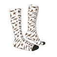 thumbnail image 3 of Picia Women Crew Soft Moisture-wicking Socks German Shepherd Dog Pattern Design Cotton Socks, One Size fit All, 3 of 9
